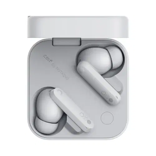 CMF by Nothing Buds Pro 2 Wirelesss earphones with HiFi sound, 50 dB Smart Active Noise Cancellation, 6 HD mics and Spatial Audio , Light Gray